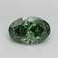 2.01 Ct. Fancy Vivid Pacific Green Oval Lab Grown Diamond