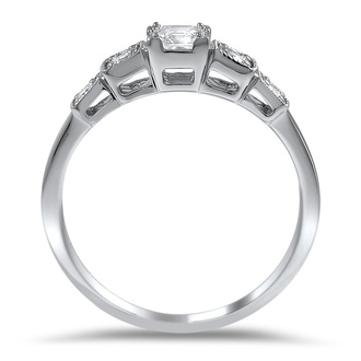Custom Asscher Bowtie Ring