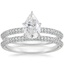 18KW Moissanite Valencia Diamond Bridal Set (5/8 ct. tw.), smalltop view