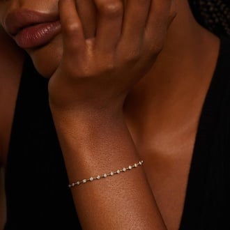 7 in. Bezel Lab Diamond Station Bracelet (1 ct. tw.)