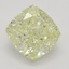 1.00 Ct. Fancy Light Yellow Cushion Diamond