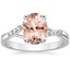 18K White Gold Chamise Diamond Ring (1/15 ct. tw.), smalltop view