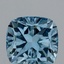 2.10 Ct. Fancy Vivid Blue Cushion Lab Grown Diamond