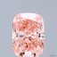 2.05 Ct. Fancy Vivid Pink Cushion Lab Grown Diamond