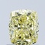 1.05 Ct. Fancy Intense Yellow Cushion Lab Grown Diamond