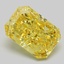 4.57 Ct. Fancy Vivid Yellow Radiant Lab Grown Diamond