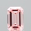 1.51 Ct. Fancy Vivid Pink Emerald Lab Grown Diamond
