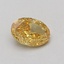 0.65 Ct. Fancy Vivid Yellow Oval Lab Grown Diamond