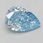 1.55 Ct. Fancy Vivid Blue Pear Lab Grown Diamond