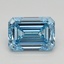 1.18 Ct. Fancy Intense Blue Emerald Lab Grown Diamond