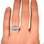 The Kesia Ring, smallzoomed in top view on a hand