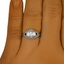 The Breiah Ring, smallzoomed in top view on a hand