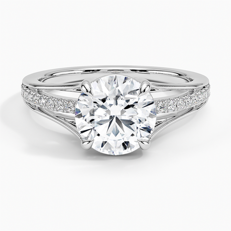 Tressa Split Shank Diamond Ring - Brilliant Earth