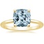 18K Yellow Gold Perfect Fit 1.4mm Solitaire Ring, smalltop view