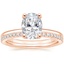 14K Rose Gold Sydney Perfect Fit Diamond Ring with Luxe Ballad Diamond Ring (1/4 ct. tw.)