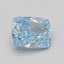 1.56 Ct. Fancy Vivid Blue Cushion Lab Grown Diamond