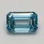 1.08 Ct. Fancy Vivid Blue Emerald Lab Grown Diamond