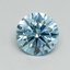 0.70 Ct. Fancy Vivid Blue Round Lab Grown Diamond