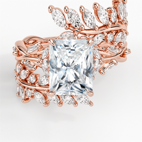 14K Rose Gold Secret Garden Wrap Diamond Ring