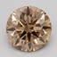1.52 Ct. Light  Brown Round Lab Grown Diamond