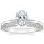 18K White Gold Double Hidden Halo Diamond Ring (1/6 ct. tw.) with Luxe Sia Diamond Open Ring (1/5 ct. tw.)