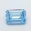 1.37 Ct. Fancy Vivid  Blue Emerald Lab Grown Diamond
