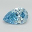 3.27 Ct. Fancy Vivid Blue Pear Lab Grown Diamond