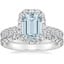 18K White Gold Luxe Sienna Halo Diamond Bridal Set (1 3/8 ct. tw.)