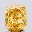 1.79 Ct. Fancy Vivid  Yellow Cushion Lab Grown Diamond