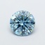 1.55 Ct. Fancy Vivid  Blue Round Lab Grown Diamond
