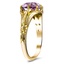 The Colgrove Ring, smalltop view on a hand