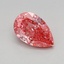 0.68 Ct. Fancy Vivid Pink Pear Lab Grown Diamond