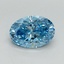 2.11 Ct. Fancy Vivid Blue Oval Lab Grown Diamond