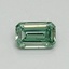 0.43 Ct. Fancy Vivid Green Emerald Lab Grown Diamond
