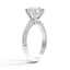 Knife Edge Pavé Diamond Ring, smallside view