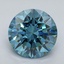 4.04 Ct. Fancy Vivid Blue Round Lab Grown Diamond