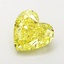 4.12 Ct. Fancy Yellow Heart Lab Grown Diamond
