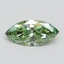 1.04 Ct. Fancy Vivid Pacific Green Marquise Lab Grown Diamond