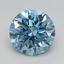 2.10 Ct. Fancy Vivid Blue Round Lab Grown Diamond