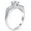 The Sonja Ring, smalltop view on a hand