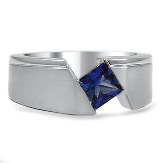 Custom Asymmetrical Groove Ring