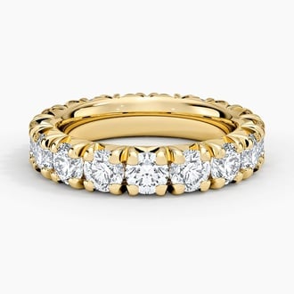 French Pavé Eternity Diamond Ring (4 ct. tw.)