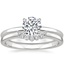 Platinum Elodie Ring with Crescent Diamond Ring
