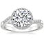 18K White Gold Chamise Halo Diamond Ring (1/5 ct. tw.), smalltop view