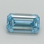 1.02 Ct. Fancy Vivid Blue Emerald Lab Grown Diamond