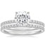 18KW Moissanite Ballad Diamond Bridal Set (1/3 ct. tw.), smalltop view