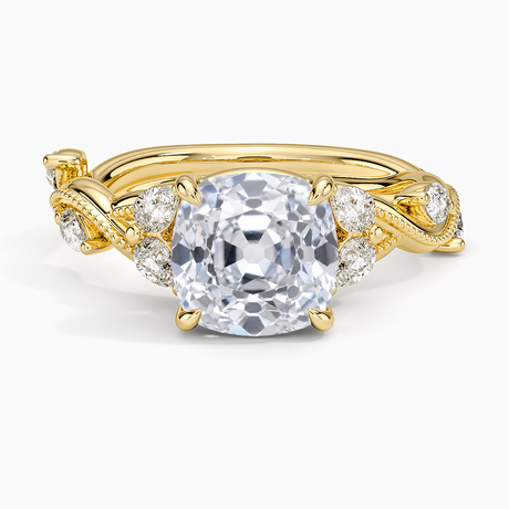 Milgrain Vine Diamond Ring