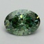 2.52 Ct. Fancy Vivid Green Oval Lab Grown Diamond