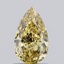 1.05 Ct. Fancy Intense Yellow Pear Lab Grown Diamond