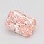 0.77 Ct. Fancy Vivid Pink Radiant Lab Grown Diamond